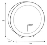 Katrin maxi toalettadagoló, 23-28 cm toalettpapírokhoz, inox