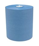 Katrin System M1 Blue tekercses kéztörlő, 19 cm átmérő, 200 méter, 1 rétegű, kék, 6 tekercs/karton, KIFUTÓ!