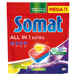 Somat All In One XXL Mega Pack gépi mosogatószer tabletta 75 db-os, többféle