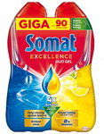 Somat Excellence Duo Gel mosogatógép gél, 2x684 ml, Grease Cutting/Grease Cutting Lemon