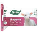 Tento Ellegance Pink Decor toalettpapír (wc papír), 3 rétegű, 150 lapos, 16 tekercs/csomag