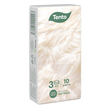 Tento Natural Soft papírzsebkendő, 3 rétegű, 10x10 db/csomag