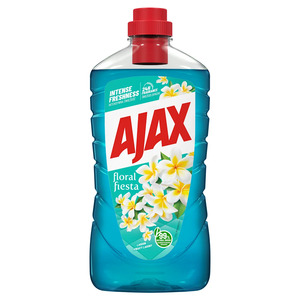 Ajax Floral Fiesta általános tisztítószer, Lagoon Flowers (türkiz), 1 liter