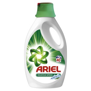 Ariel Mountain Spring folyékony mosószer 40 mosás/2,15 liter, fehér ruhákhoz