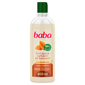 Baba 2 in 1 sampon és balzsam minden hajtípusra mandulaolajjal, 400 ml