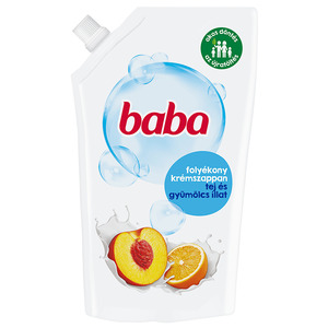 Baba folyékony szappan utántöltő 500ml, tej és gyümölcs