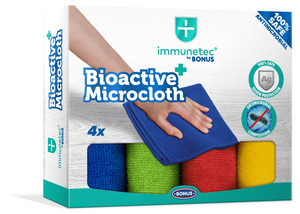 Immunetec by BONUS Bioactive MicroCLEAN+ mikroszálas törlőkendő, 4 db-os, B785