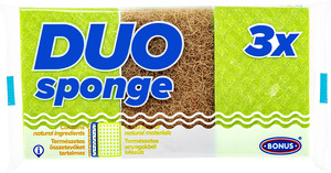 Bonus DUO karcmentes mosogatószivacs, 3 db-os, B146