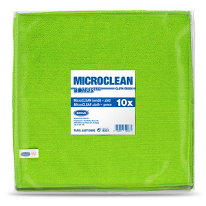 Bonus MicroCLEAN kendő 10 db-os, zöld, HACCP/HoReCa, B333