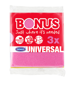 Bonus univerzális törlőkendő 3 db-os