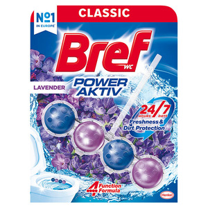 Bref Power Aktiv wc tisztító Lavender, 50g
