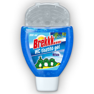 Brekk wc tisztító gél+kosár 200 ml, kék