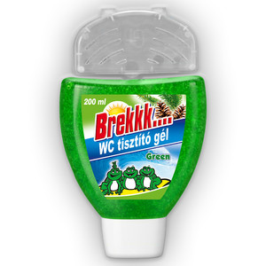 Brekk wc tisztító gél+kosár 200 ml, zöld