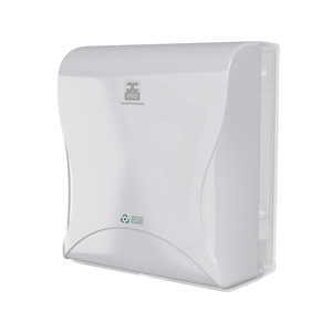 BulkySoft R-essentia Mini toalettpapír adagoló, 19-23 cm toalettpapírokhoz, újrahasznosított műanyagból, szürke