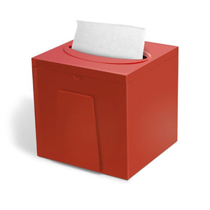 BulkySoft System One Compact szalvéta adagoló, asztali, piros
