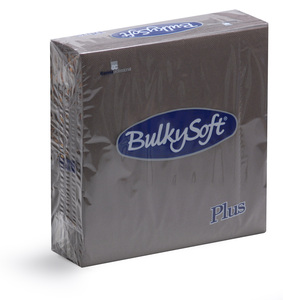 BulkySoft szalvéta barna, 2 rétegű, 38x38 cm, 40 lap, 1/4 hajtott, 36 csomag/karton