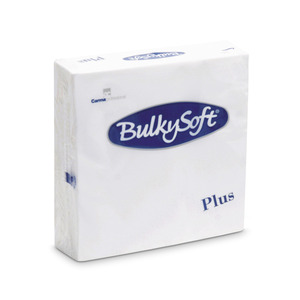 BulkySoft szalvéta fehér, 2 rétegű, 38x38 cm, 40 lap, 1/4 hajtott, 42 csomag/karton