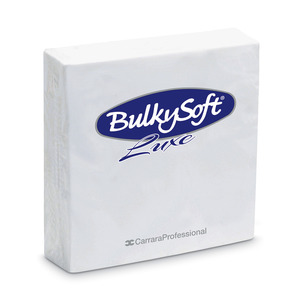 BulkySoft szalvéta fehér, 3 rétegű, 40x40 cm, 40 lap, 1/4 hajtott, 16 csomag/karton