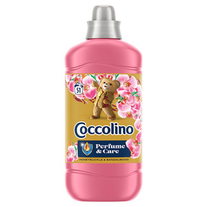 Coccolino Perfume & Care öblítő koncentrátum 51 mosás/1275 ml, Honeysuckle & Sandalwood