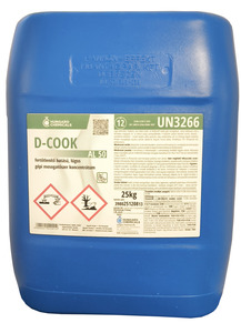 D-Cook AL 50 fertőtlenítő hatású gépi mosogatószer, 25 kg