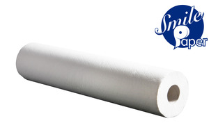 Dr. Smile orvosi lepedő, 60 cm széles, 50 méteres, 2 rétegű, hófehér, 100% cellulóz, 9 tekercs/dobo