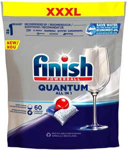 Finish Quantum All in 1 mosogatógép tabletta, 60 darabos, Original/Lemon