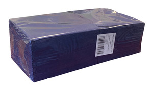 Gasztro szalvéta kék, 2 rétegű, 34x34 cm, 250 lap, 1/4 hajtott, 14 csomag/karton