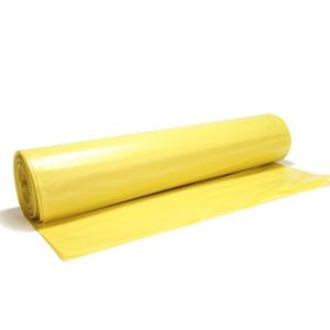 Glossy szelektív hulladékgyűjtőzsák, sárga színű, 64x85 cm, 110 liter, 20 mikronos, 20 db/tekercs