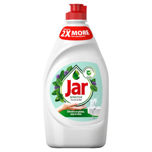 Jar mosogatószer Sensitive Tea tree & Mint, 450 ml