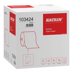 Katrin System Toilet 800 toalettpapír (wc papír), 2 rétegű, fehér, 800 lapos, 92 méter/tekercs, 36 tekercs/karton