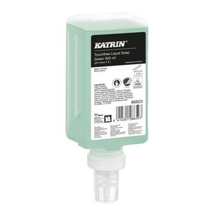 Katrin ''Green'' Touchfree folyékony szappan érintésmentes szenzoros adagolóba, 500 ml, 12 db/karton