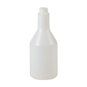Kiehl flakon (üres) 750 ml-es, kerek, átlátszó, szórófej nélküli, biztonsági záras