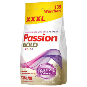 Passion Gold Color mosópor, színes ruhákhoz, 135 mosás/8,1kg