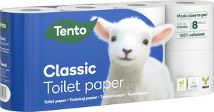 Tento Ellegance Classic toalettpapír (wc papír), 3 rétegű, 150 lapos, 8 tekercs/csomag