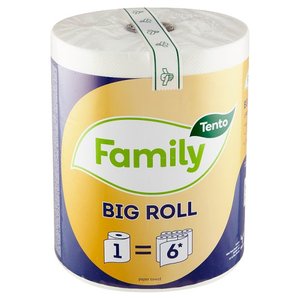 Tento Family Big Roll háztartási papírtörlő/kéztörlő, 2 rétegű, 60 méter/tekercs