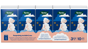 Tento Kids papírzsebkendő, 3 rétegű, 10x10 db/csomag