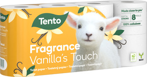 Tento Vanilla's Touch toalettpapír (wc papír), 3 rétegű, 150 lapos, 8 tekercs/csomag