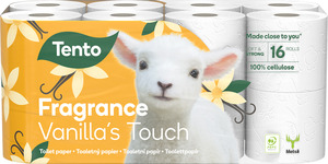 Tento Vanilla's Touch toalettpapír (wc papír), 3 rétegű, 150 lapos, 16 tekercs/csomag