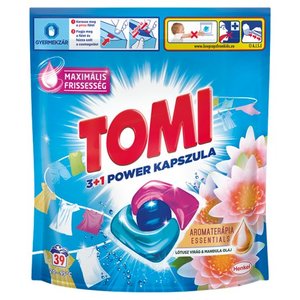 Tomi Power Caps Lotus Uni mosókapszula fehér vagy világos ruhához, 39 db-os
