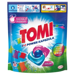 Tomi Power Caps Color mosókapszula színes ruhához, 39 db-os, KIFUTÓ!