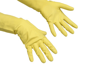 Vileda Contract gumikesztyű, sárga, XL méret